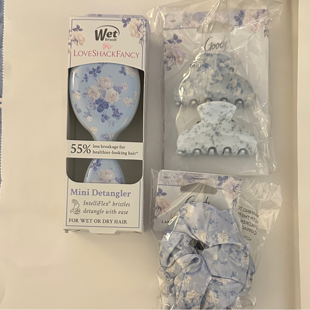 LoveShackFancy x Wet Brush And Goody Set